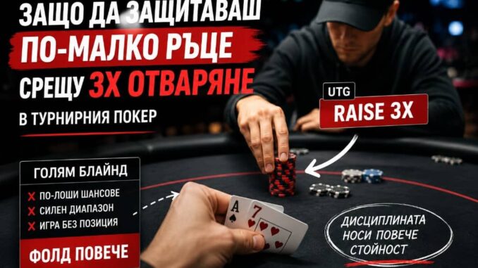 Защо да защитаваш по-малко ръце срещу 3Х отваряне